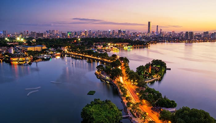 hanoi cityscape
